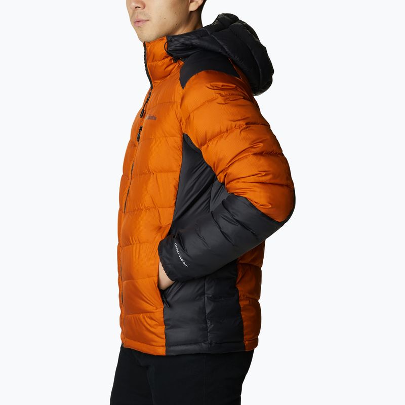 Pánská péřová bunda Columbia Labyrinth Loop Hooded oranžová 1957343 2