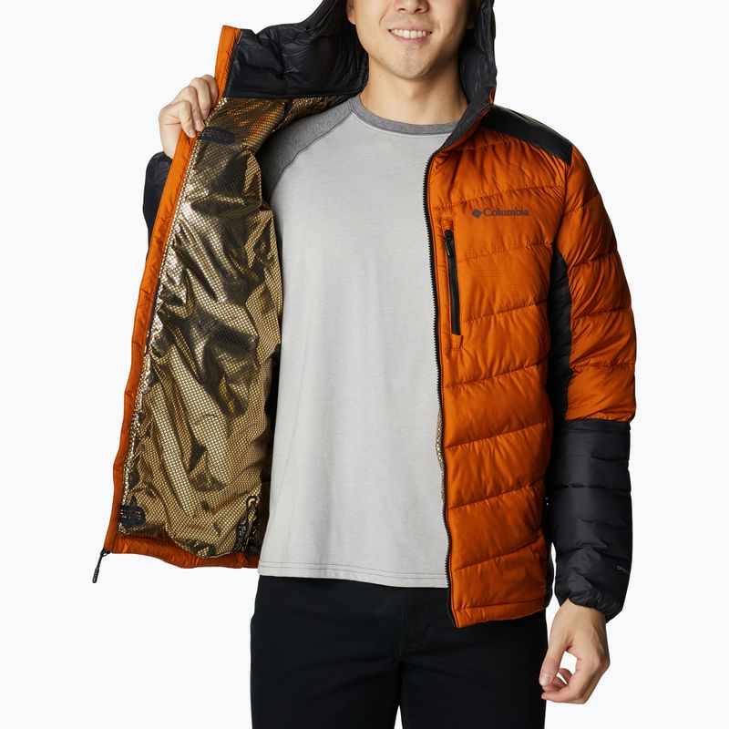 Pánská péřová bunda Columbia Labyrinth Loop Hooded oranžová 1957343 4