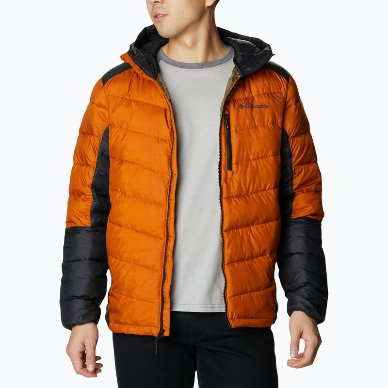 Pánská péřová bunda Columbia Labyrinth Loop Hooded oranžová 1957343 5