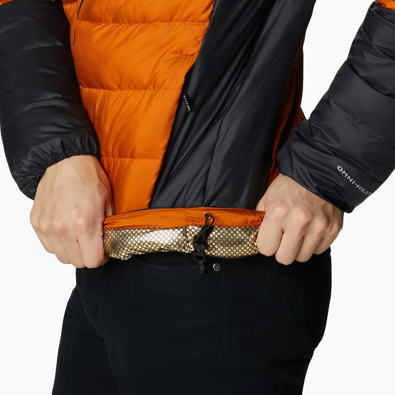 Pánská péřová bunda Columbia Labyrinth Loop Hooded oranžová 1957343 7