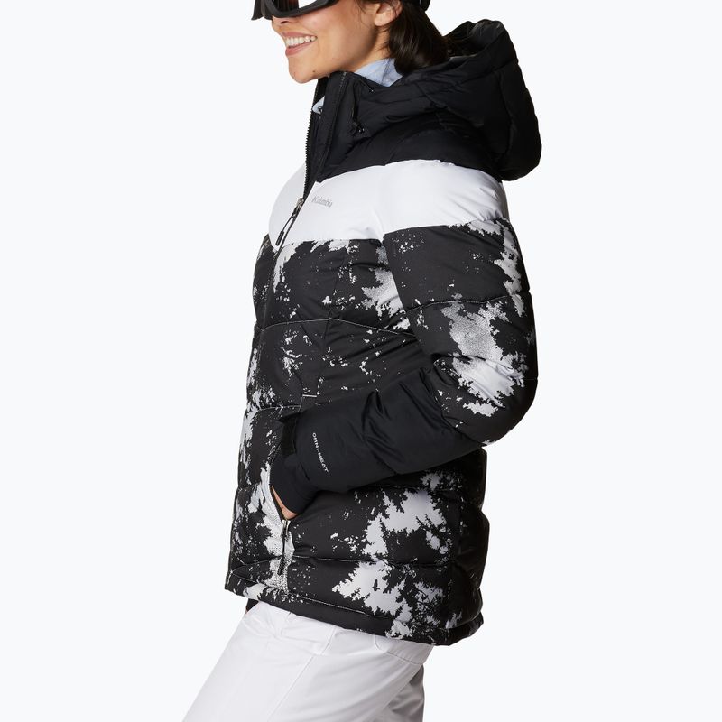 Columbia Abbott Peak Insulated dámská lyžařská bunda černobílá 1909971 2