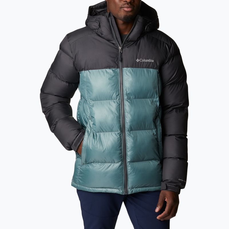 Pánská péřová bunda Columbia Pike Lake Hooded černá-šedá 1738032