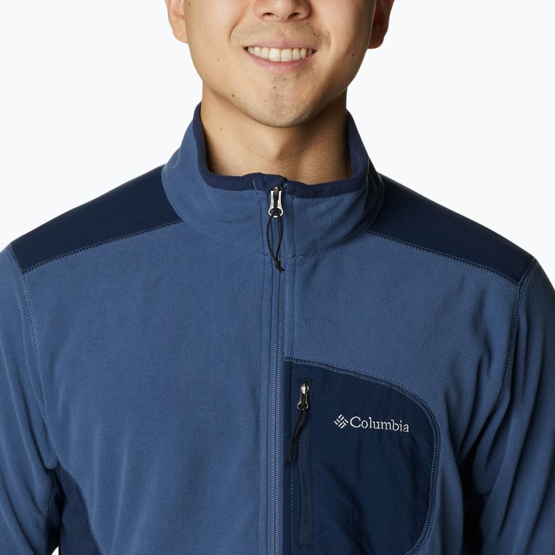 Pánská trekingová mikina Columbia Klamath Range Full Zip tmavě modrá 2013604 4
