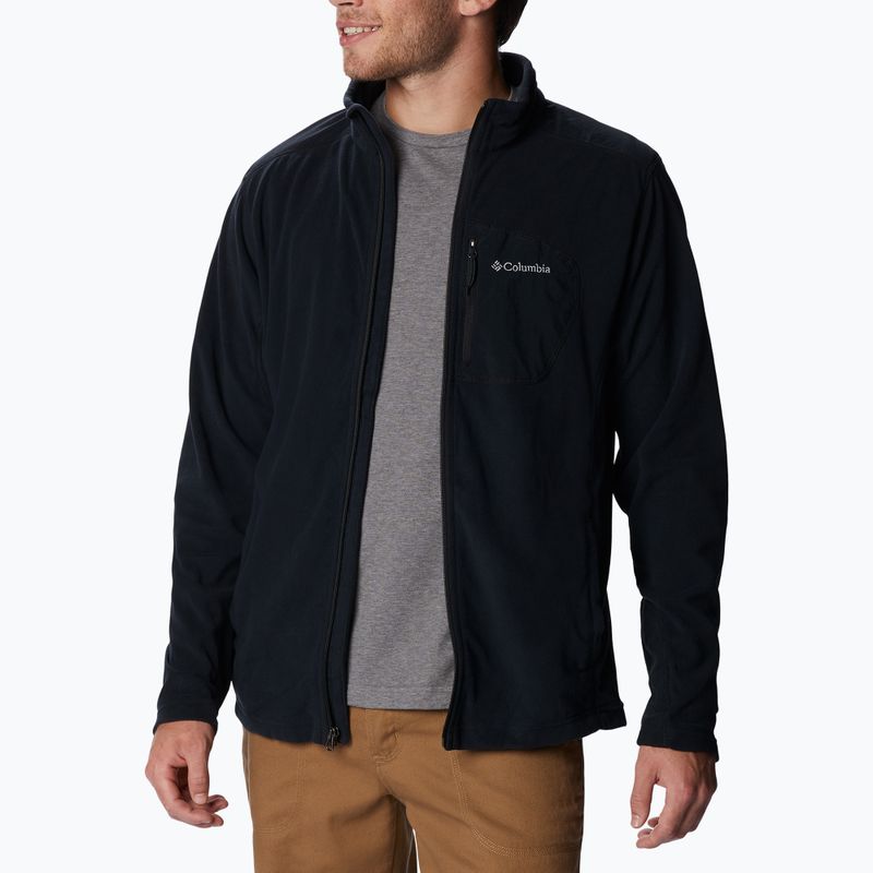 Pánská trekingová mikina Columbia Klamath Range Full Zip černá 2013604 5