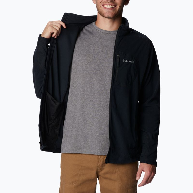 Pánská trekingová mikina Columbia Klamath Range Full Zip černá 2013604 6