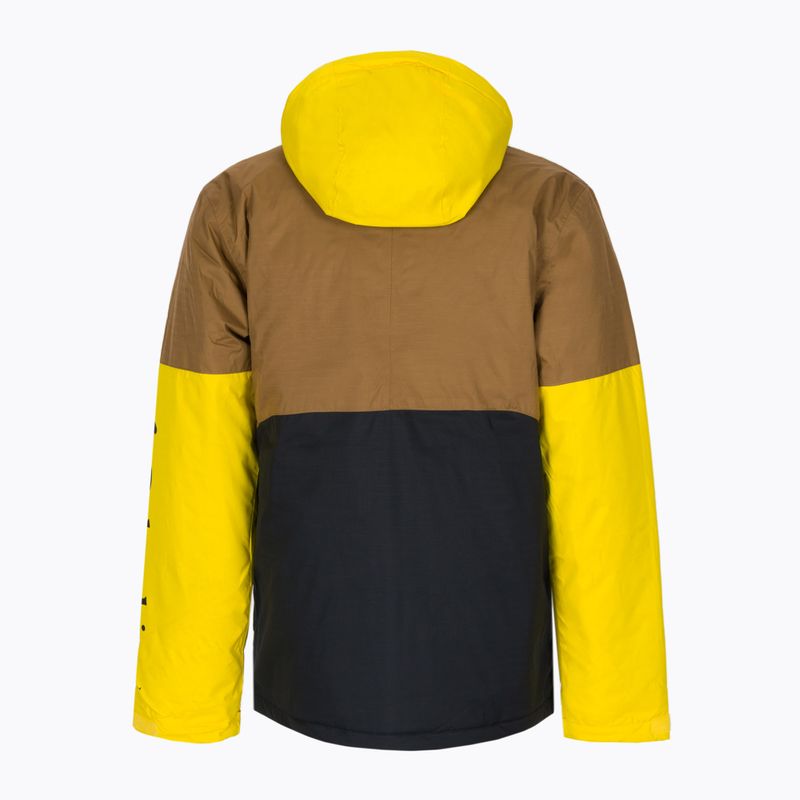 Columbia Point Park Insulated pánská péřová bunda hnědo-černo-žlutá 1956811 10