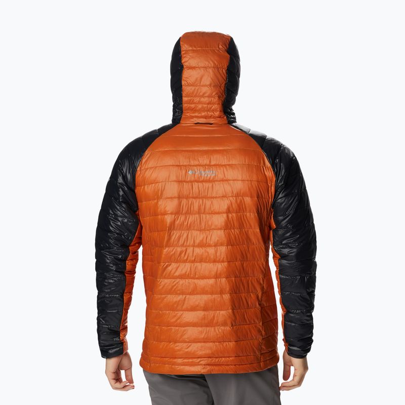 Pánská péřová bunda Columbia Platinum Peak Hooded černo-oranžová 2008611 3