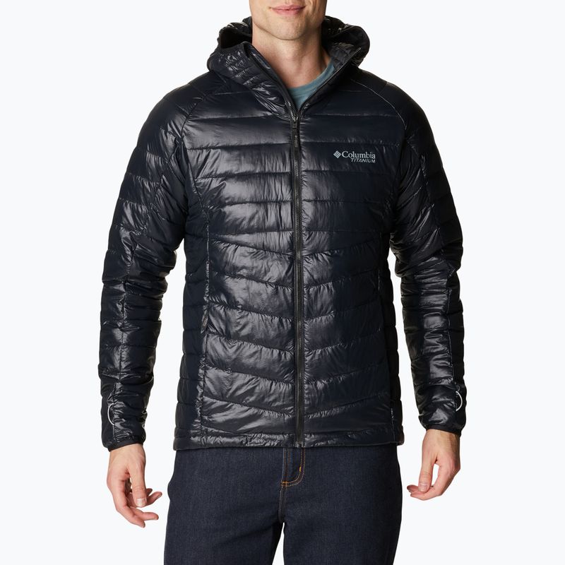 Pánská péřová bunda Columbia Platinum Peak Hooded černá 2008611