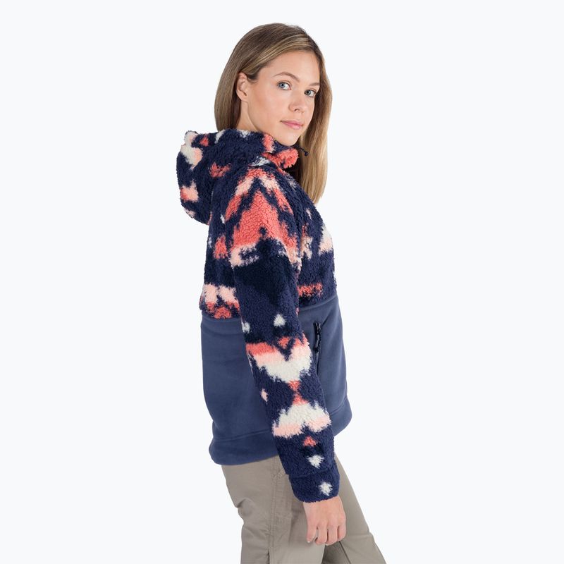 Dámská fleecová mikina Columbia Winter Pass Sherpa Hooded navy blue 2013293 2