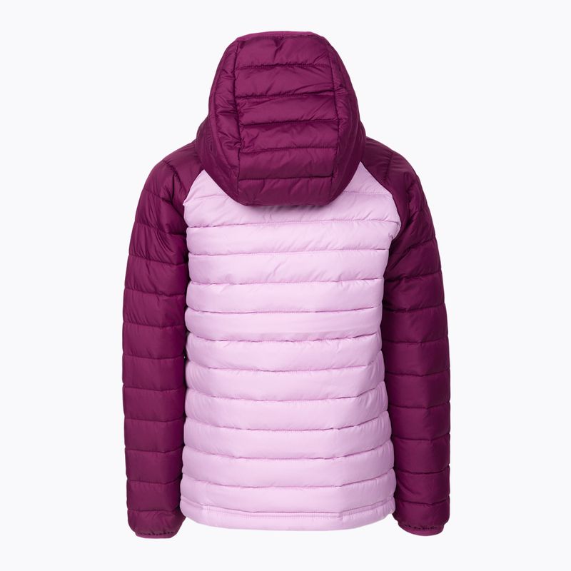 Dětská péřová bunda Columbia Powder Lite Hooded fialová 1802931 2