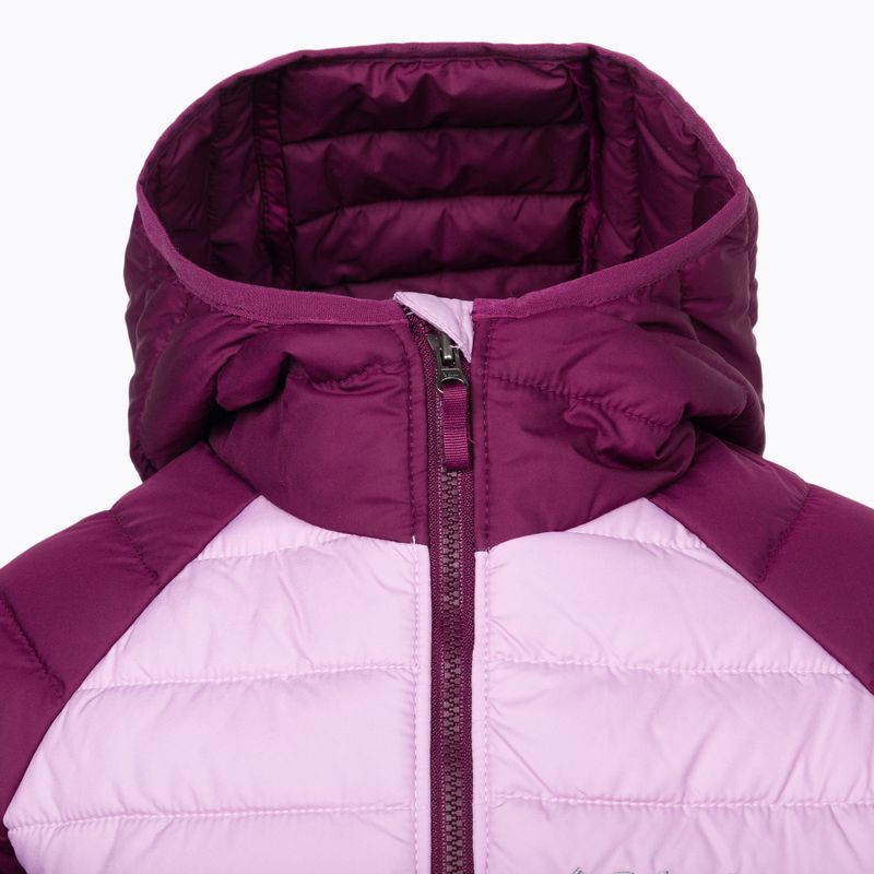 Dětská péřová bunda Columbia Powder Lite Hooded fialová 1802931 4