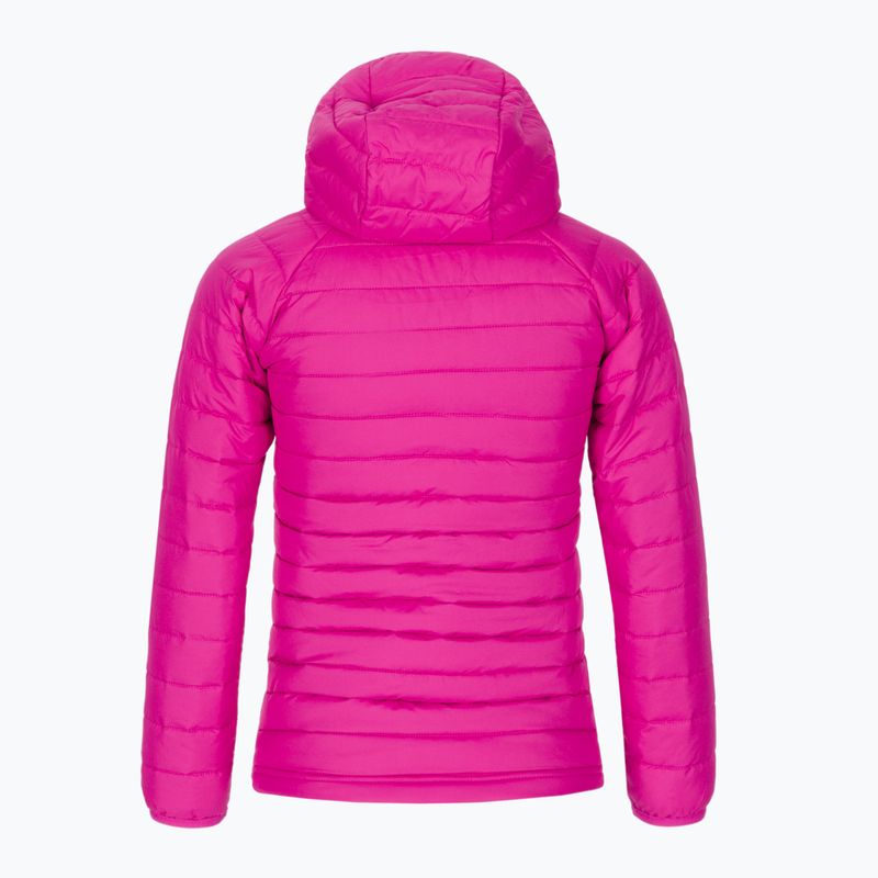Dětská péřová bunda Columbia Powder Lite s kapucí  růžová 1802931 2