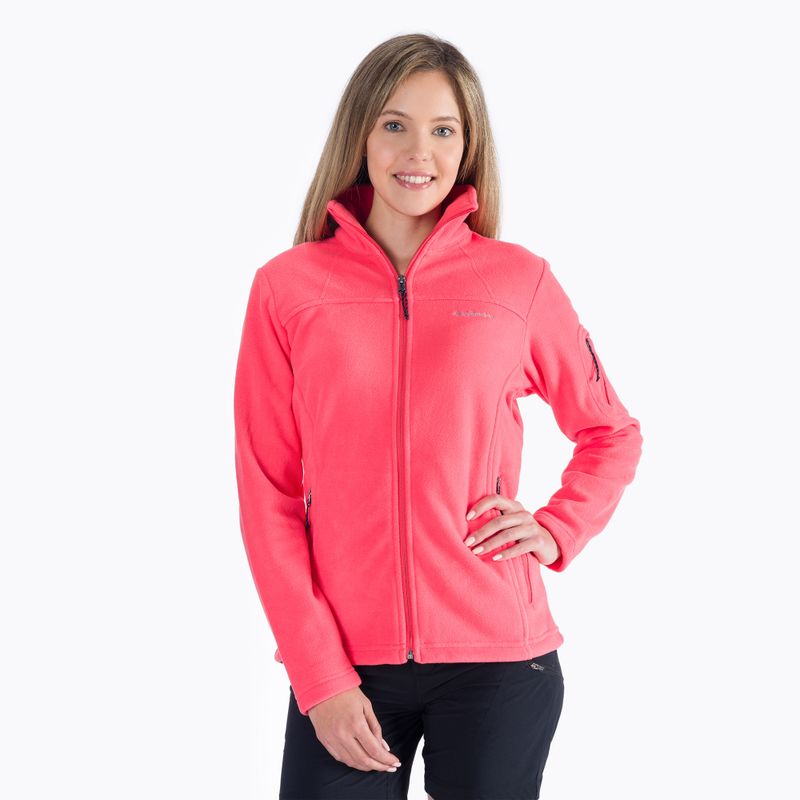 Dámská fleece mikina Columbia Fast Trek II růžová 1465351