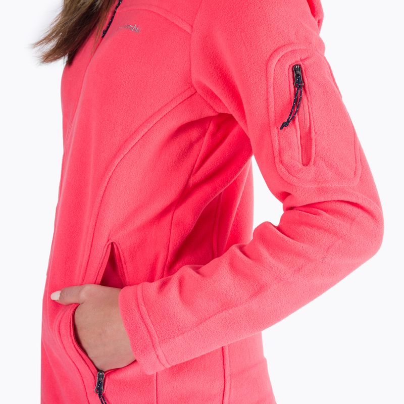 Dámská fleece mikina Columbia Fast Trek II růžová 1465351 4