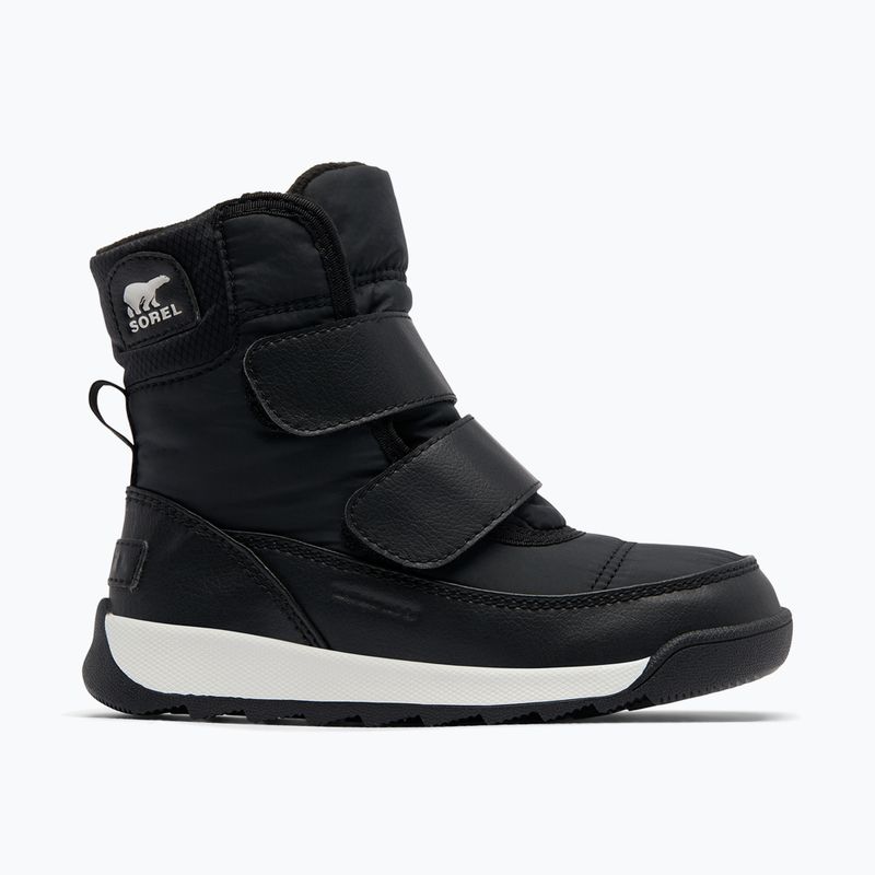 Juniorské sněhule Sorel Whitney II Strap WP black/sea salt 7