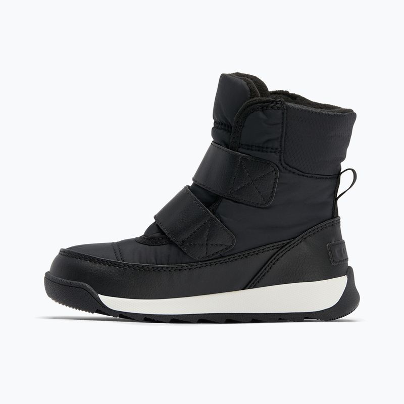 Juniorské sněhule Sorel Whitney II Strap WP black/sea salt 8