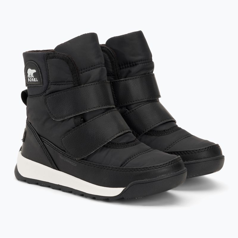 Juniorské sněhule Sorel Whitney II Strap WP black/sea salt 4