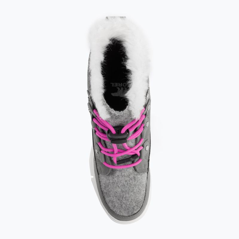 Juniorské sněhule Sorel Sorel Explorer Lace quarry/bright lavender 6