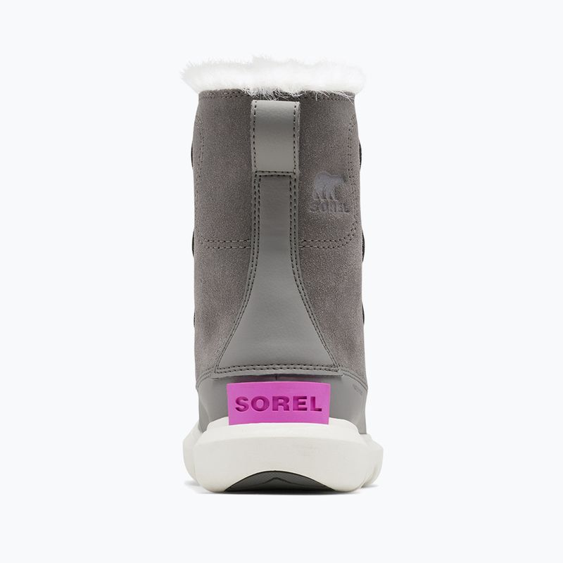 Juniorské sněhule Sorel Sorel Explorer Lace quarry/bright lavender 10