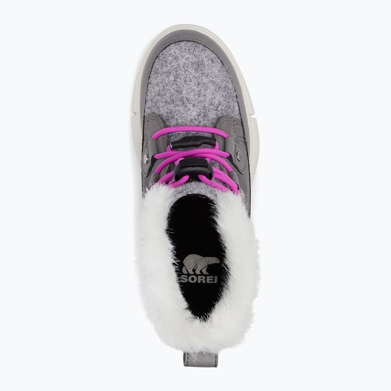 Juniorské sněhule Sorel Sorel Explorer Lace quarry/bright lavender 11