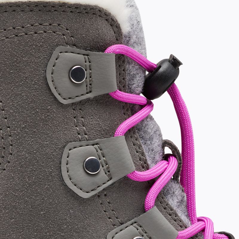 Juniorské sněhule Sorel Sorel Explorer Lace quarry/bright lavender 13