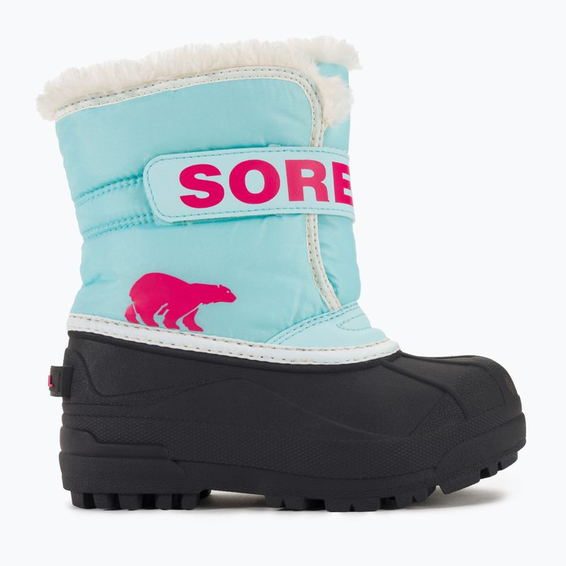 Juniorské sněhule Sorel Snow Commander ocean surf/cactus pink 2