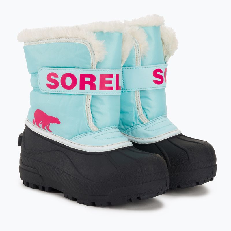 Juniorské sněhule Sorel Snow Commander ocean surf/cactus pink 4