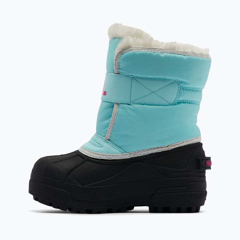 Juniorské sněhule Sorel Snow Commander ocean surf/cactus pink 8