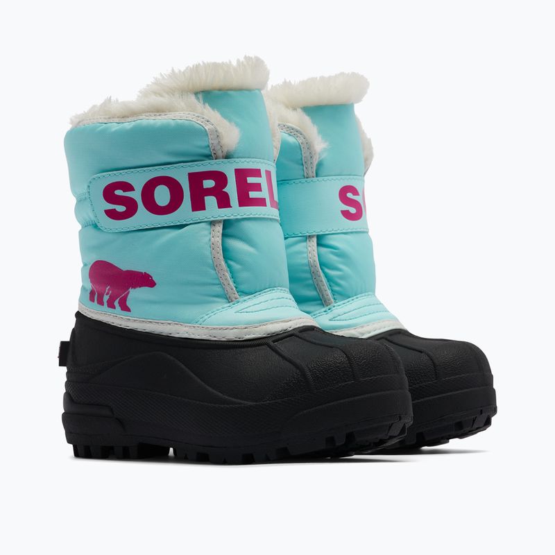 Dětské sněhule Sorel Snow Commander ocean surf/cactus pink 7