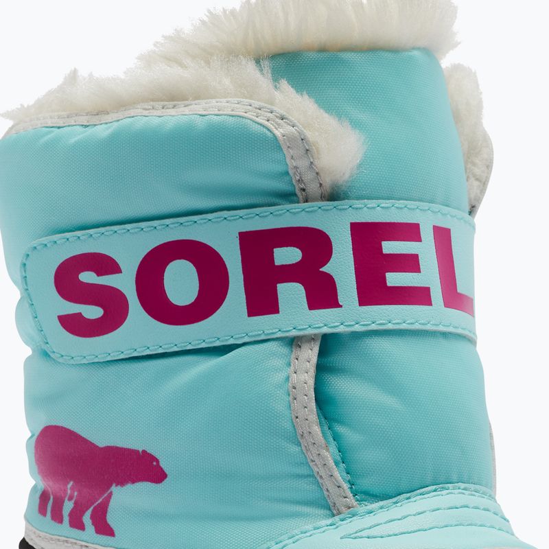 Dětské sněhule Sorel Snow Commander ocean surf/cactus pink 12