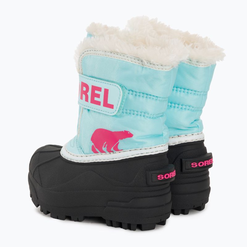 Dětské sněhule Sorel Snow Commander ocean surf/cactus pink 3