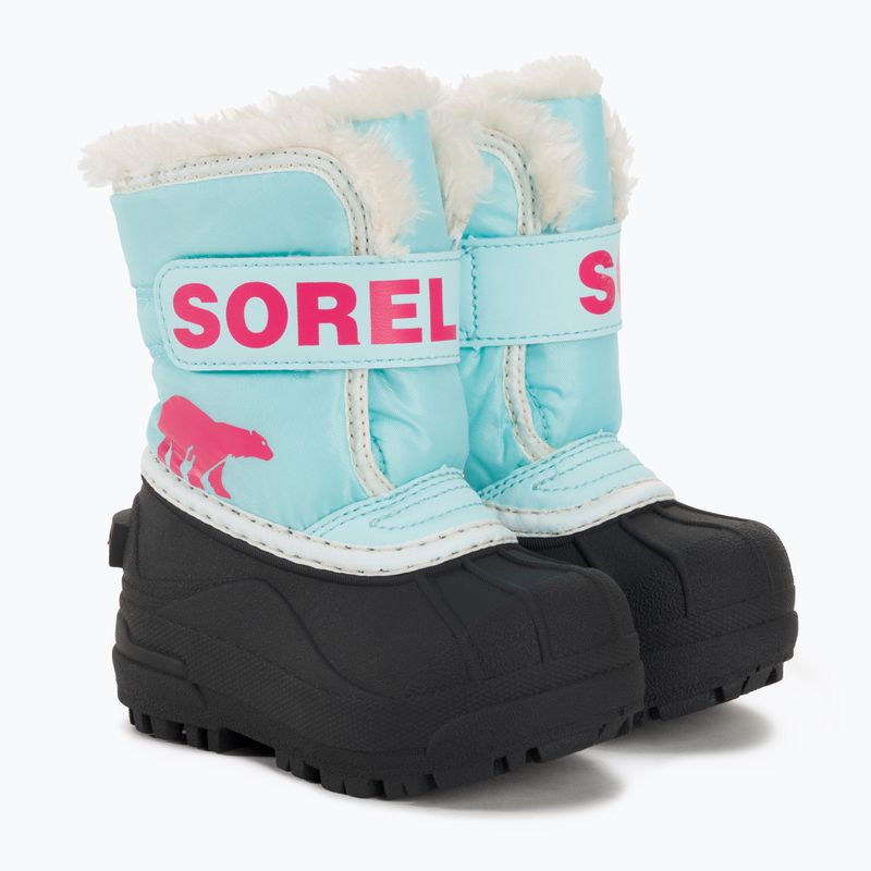 Dětské sněhule Sorel Snow Commander ocean surf/cactus pink 4