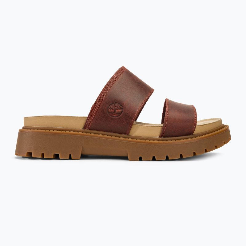 Dámské pantofle Timberland Clairemont Way  dark red full grain 2