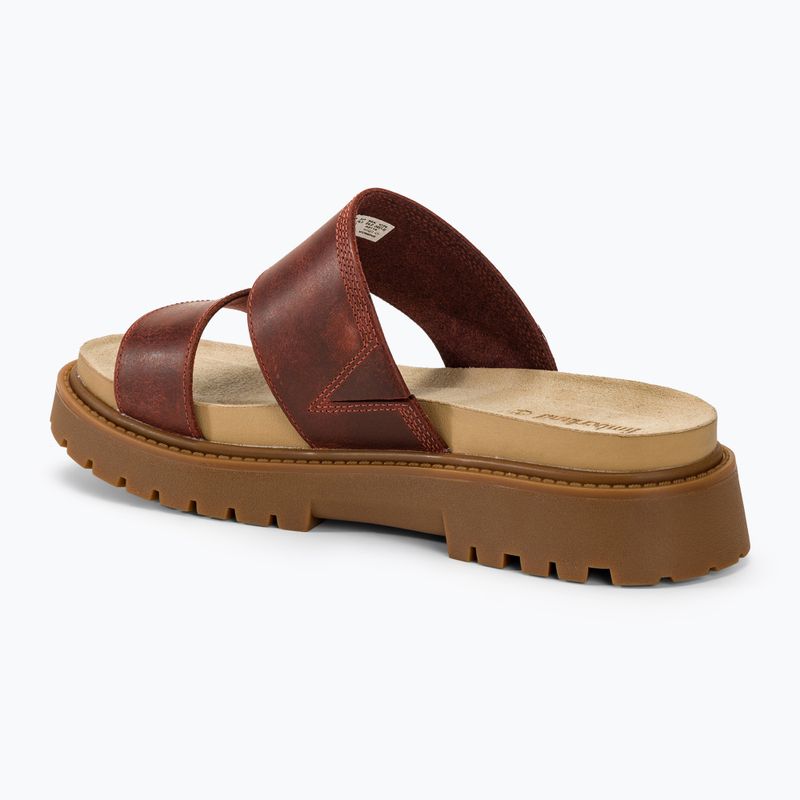 Dámské pantofle Timberland Clairemont Way  dark red full grain 3