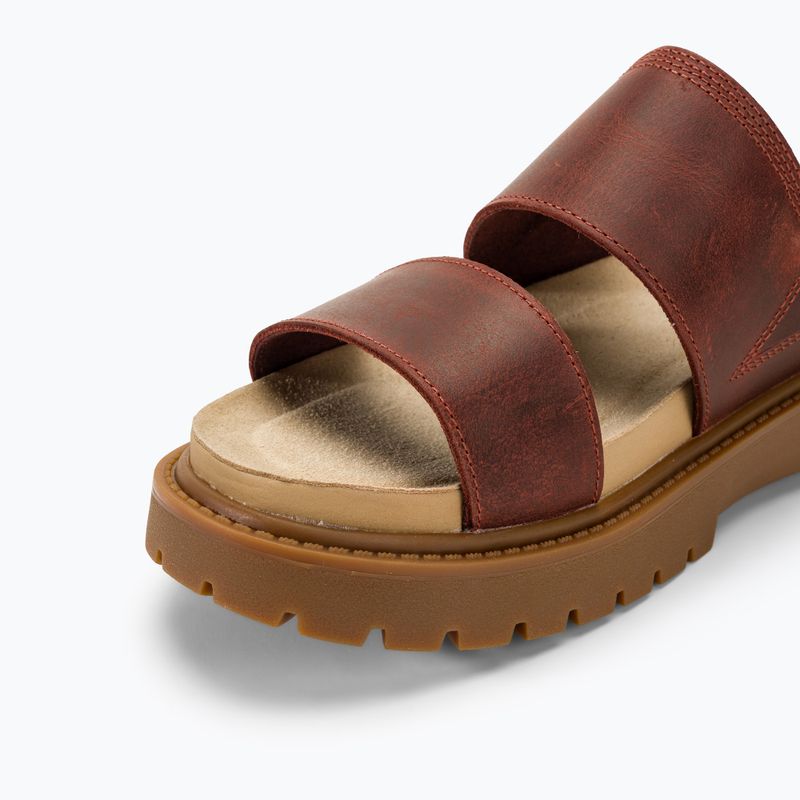 Dámské pantofle Timberland Clairemont Way  dark red full grain 7
