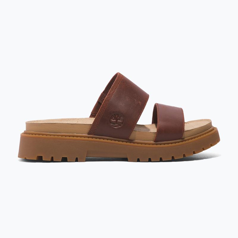 Dámské pantofle Timberland Clairemont Way  dark red full grain 9