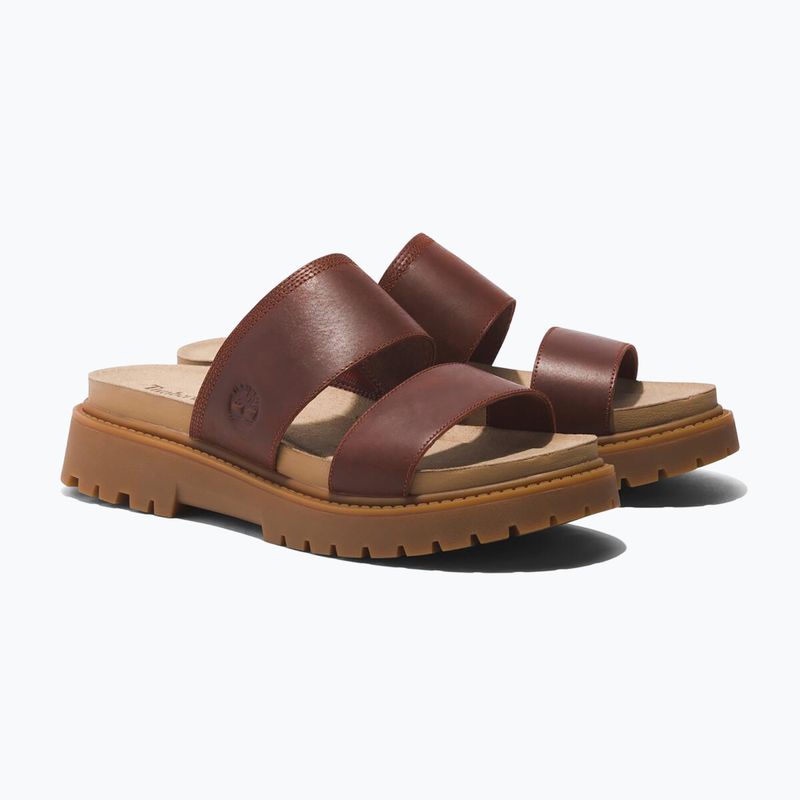 Dámské pantofle Timberland Clairemont Way  dark red full grain 11