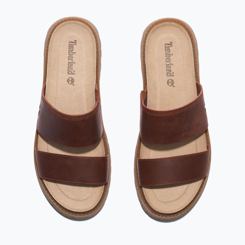 Dámské pantofle Timberland Clairemont Way  dark red full grain 12