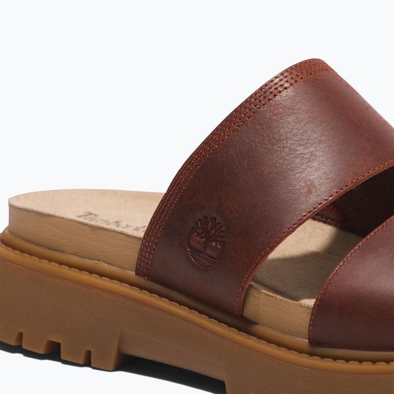 Dámské pantofle Timberland Clairemont Way  dark red full grain 14