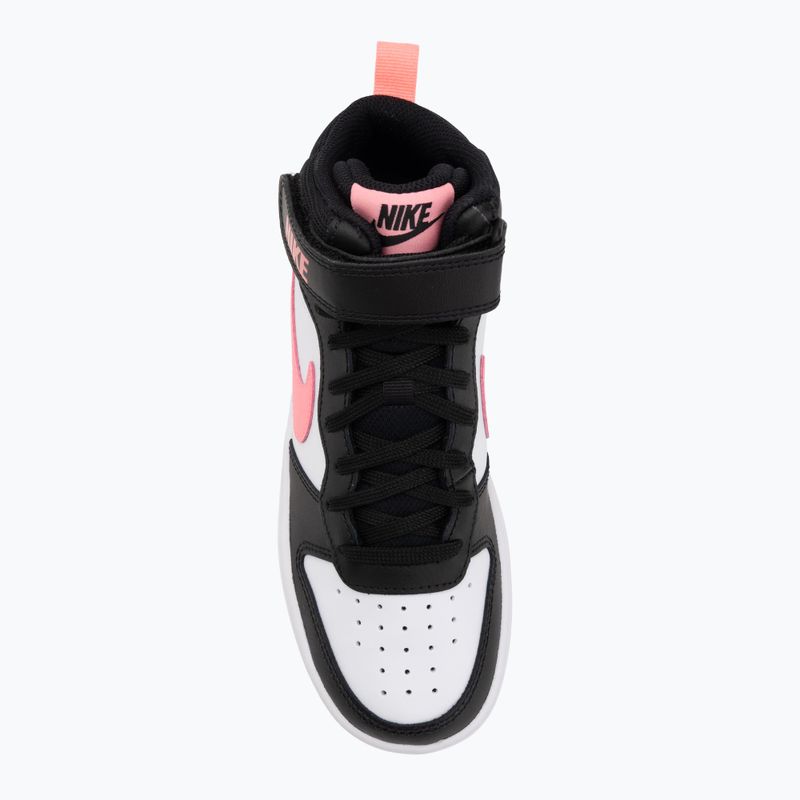 Dětské boty Nike Court Borough Mid 2 black/sunset pulse/white 5