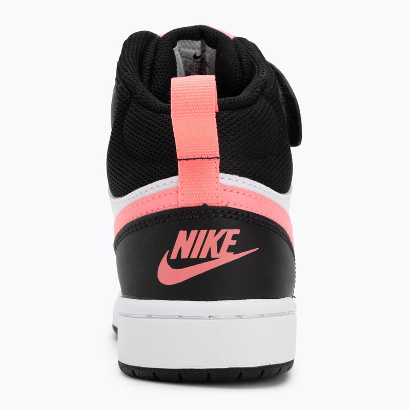 Dětské boty Nike Court Borough Mid 2 black/sunset pulse/white 6