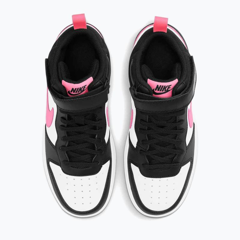 Dětské boty Nike Court Borough Mid 2 black/sunset pulse/white 10