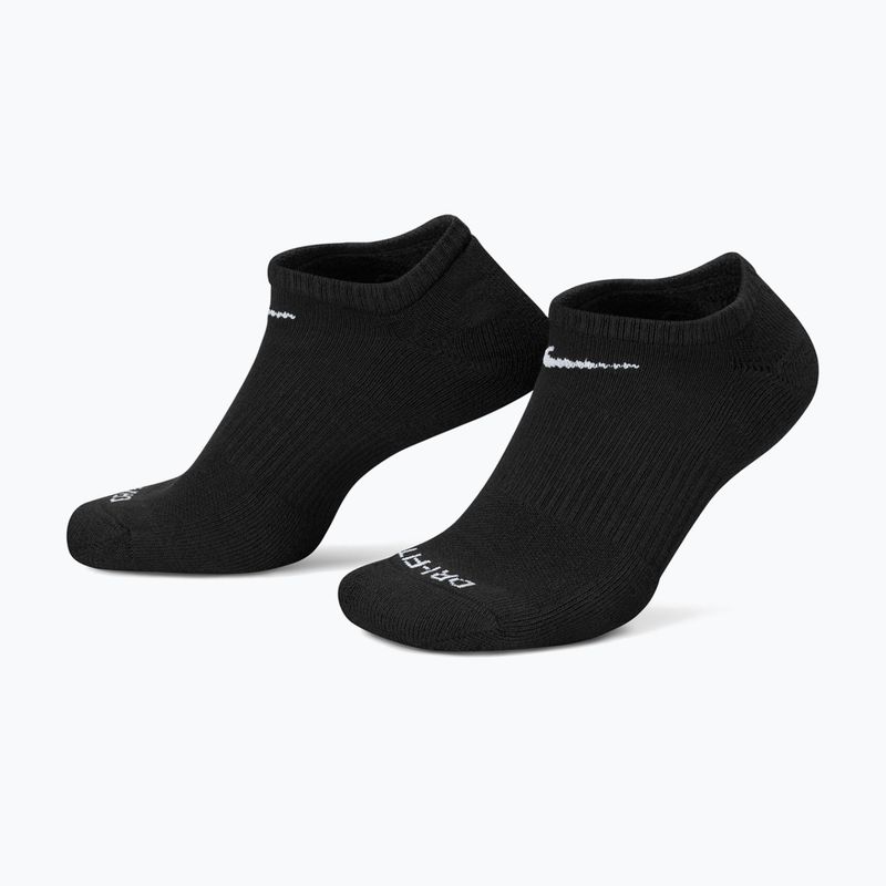 Pánské ponožky Nike Everyday Plus Cushioned No Show 6 párů black/white 3