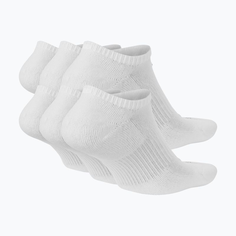 Pánské ponožky Nike Everyday Plus Cushioned No Show 6 párů white/black 2