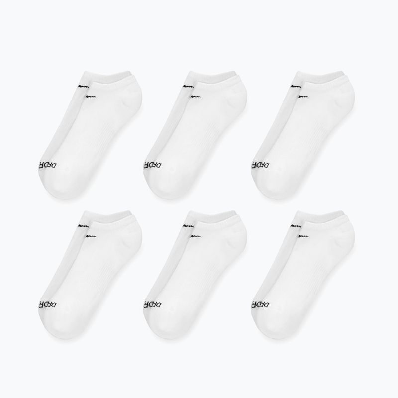 Pánské ponožky Nike Everyday Plus Cushioned No Show 6 párů white/black 4
