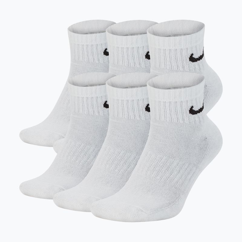 Ponožky Nike Everyday Cushioned 6 párů white/black