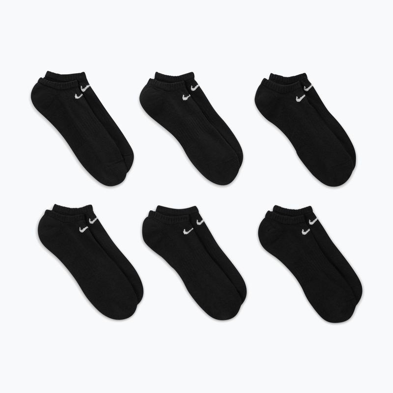 Ponožky Nike Everyday Cushioned No-Show 6 párů black/white 4