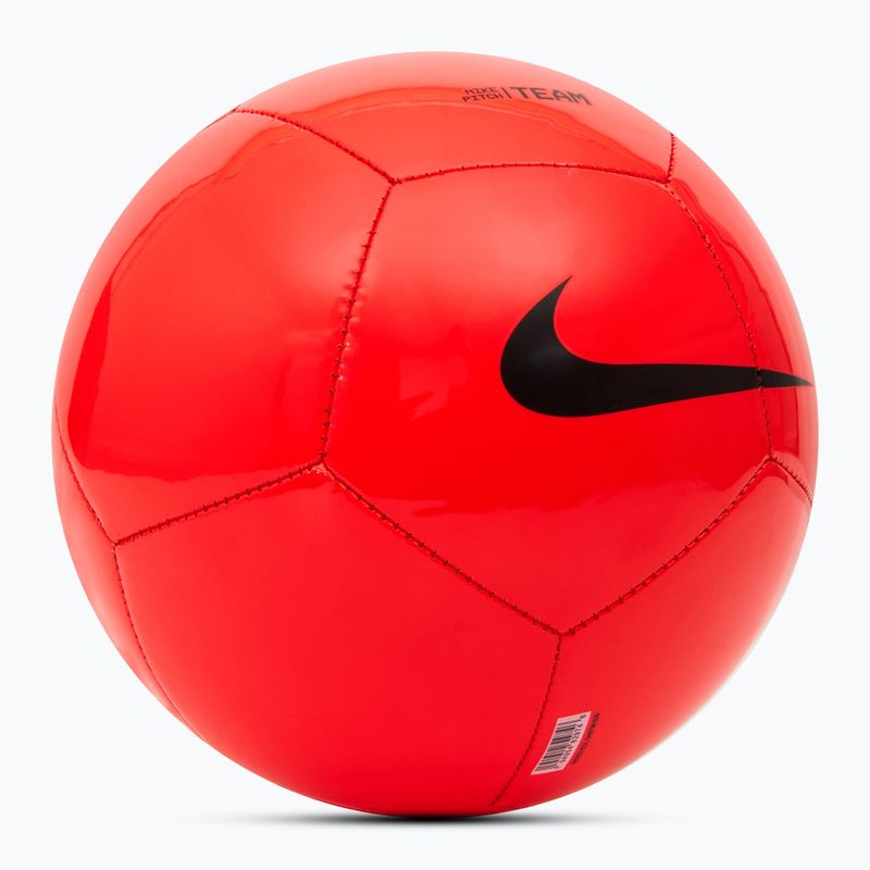 Fotbalový míč Nike Pitch Team bright crimson/black velikost 3  2