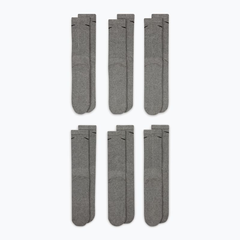 Ponožky Nike Everyday Cushioned 6 párů carbon heather/black 2