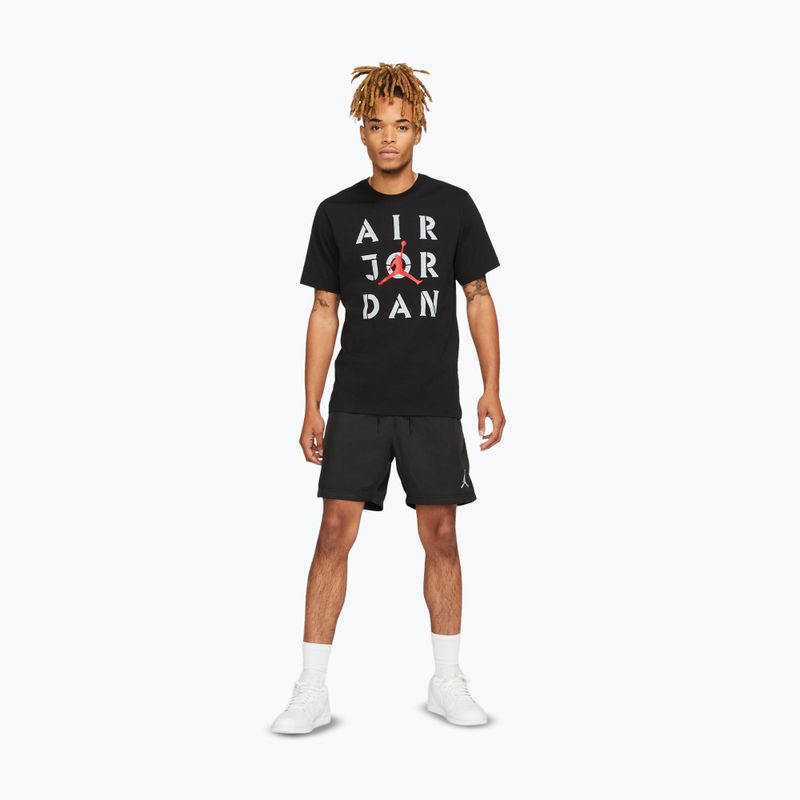 Pánské tričko na lezení  Jordan AJ5 Graphic black/white/gum red 2